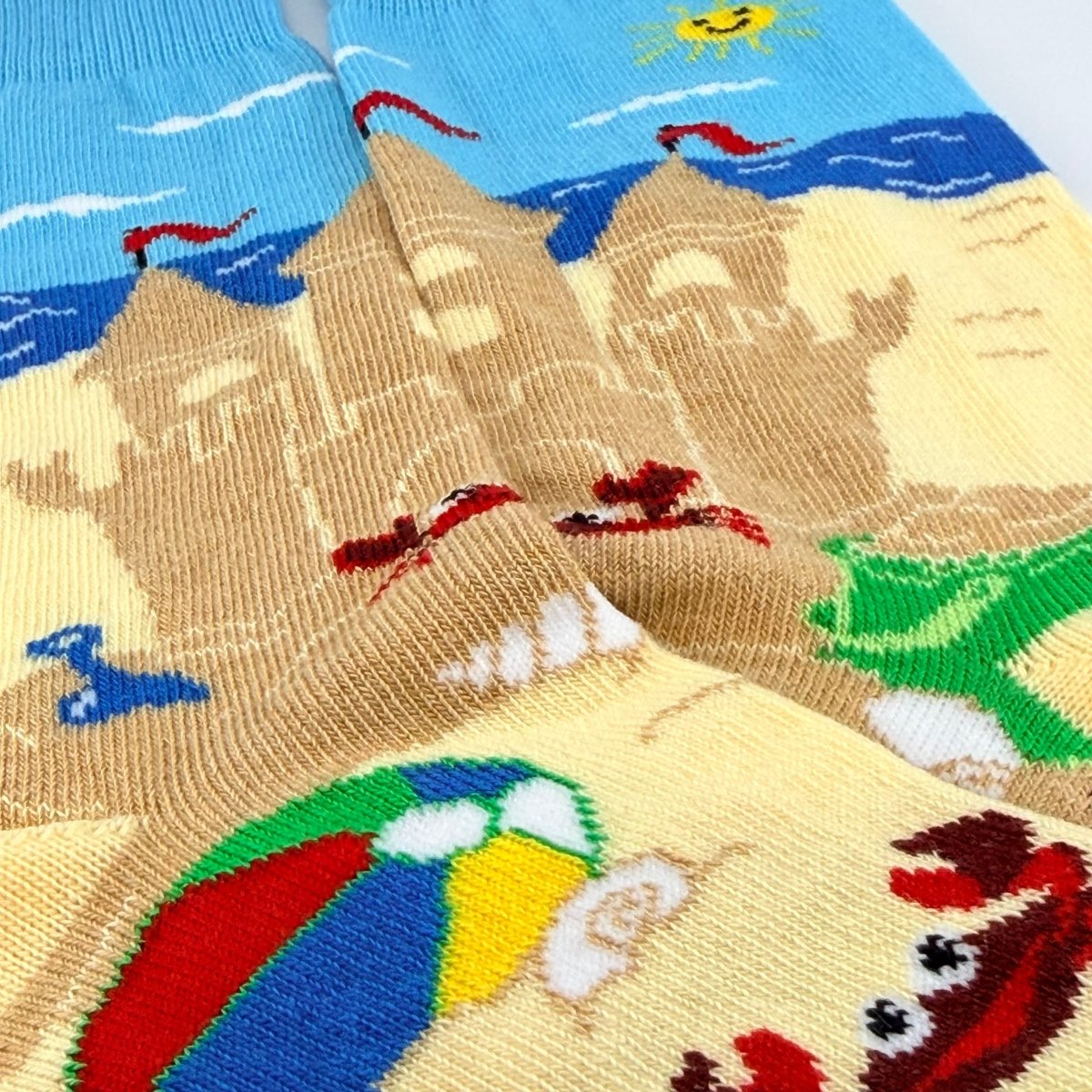 Sandcastle Socks from the Socks Panda (Adult Small) SandCastleSm