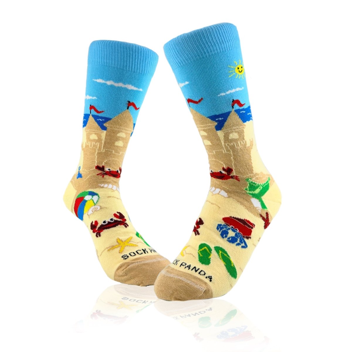 Sandcastle Socks from the Socks Panda (Adult Small) SandCastleSm