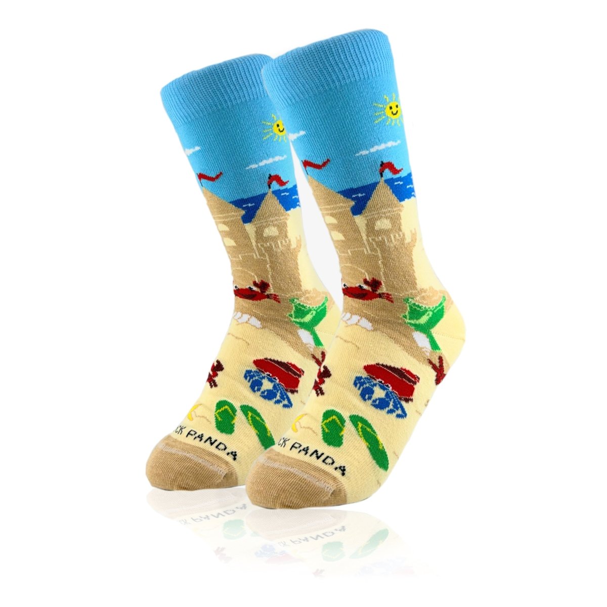 Sandcastle Socks from the Socks Panda (Adult Small) SandCastleSm