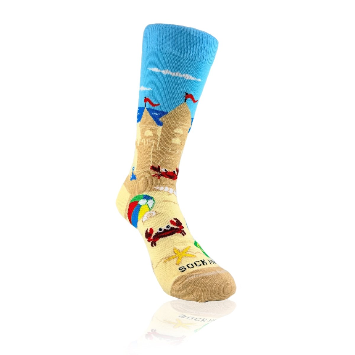Sandcastle Socks from the Socks Panda (Adult Small) SandCastleSm