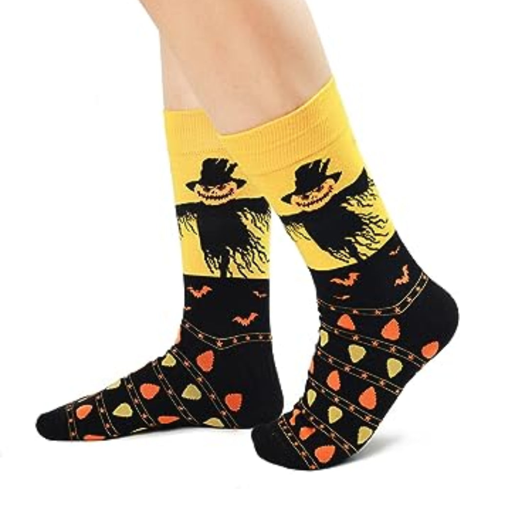 Scarecrow Socks from the Sock Panda (Adult Large - Men's Shoe Sizes 8-12)