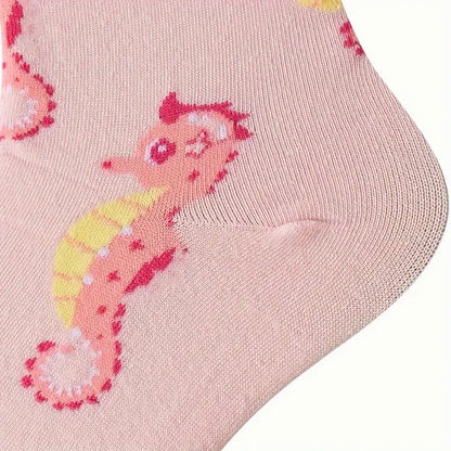 Seahorse Pattern Socks from the Sock Panda (Adult Medium) SeaHorseMd