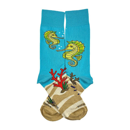 Seahorse Socks from the Sock Panda (Adult Large) SeahorsesLg