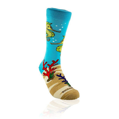 Seahorse Socks from the Sock Panda (Adult Large) SeahorsesLg