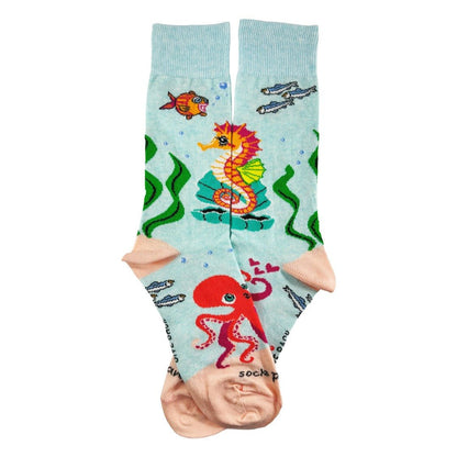 Seahorse Socks from the Sock Panda (Adult Medium) SeahorseladyMd