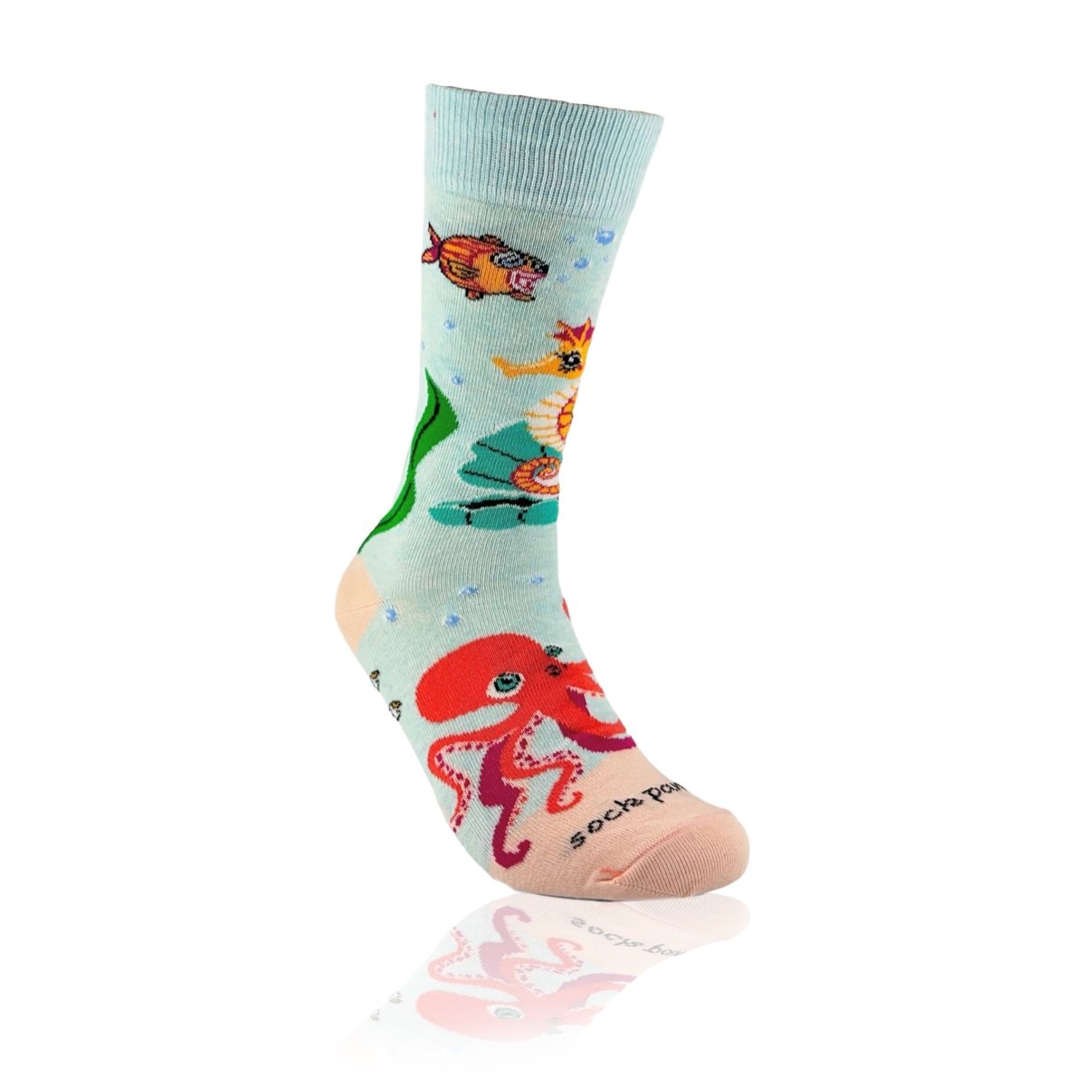 Seahorse Socks from the Sock Panda (Adult Medium) SeahorseladyMd