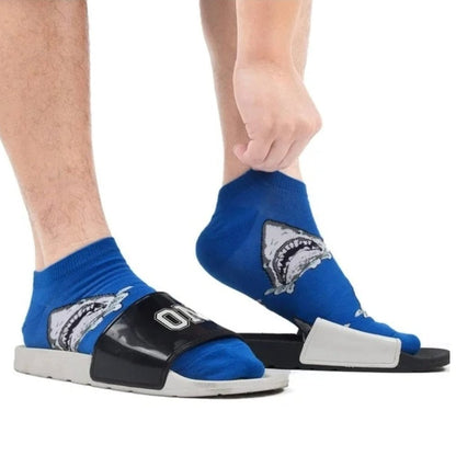 Shark Head Patterned Socks (Adult Large - Men's Shoe Sizes 8 - 12)