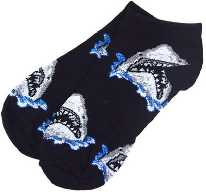 Shark Head Patterned Socks (Adult Medium - Women's Shoe Sizes 5 - 10)