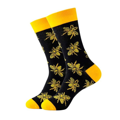 Shiny Bee Patterned Socks from the Sock Panda