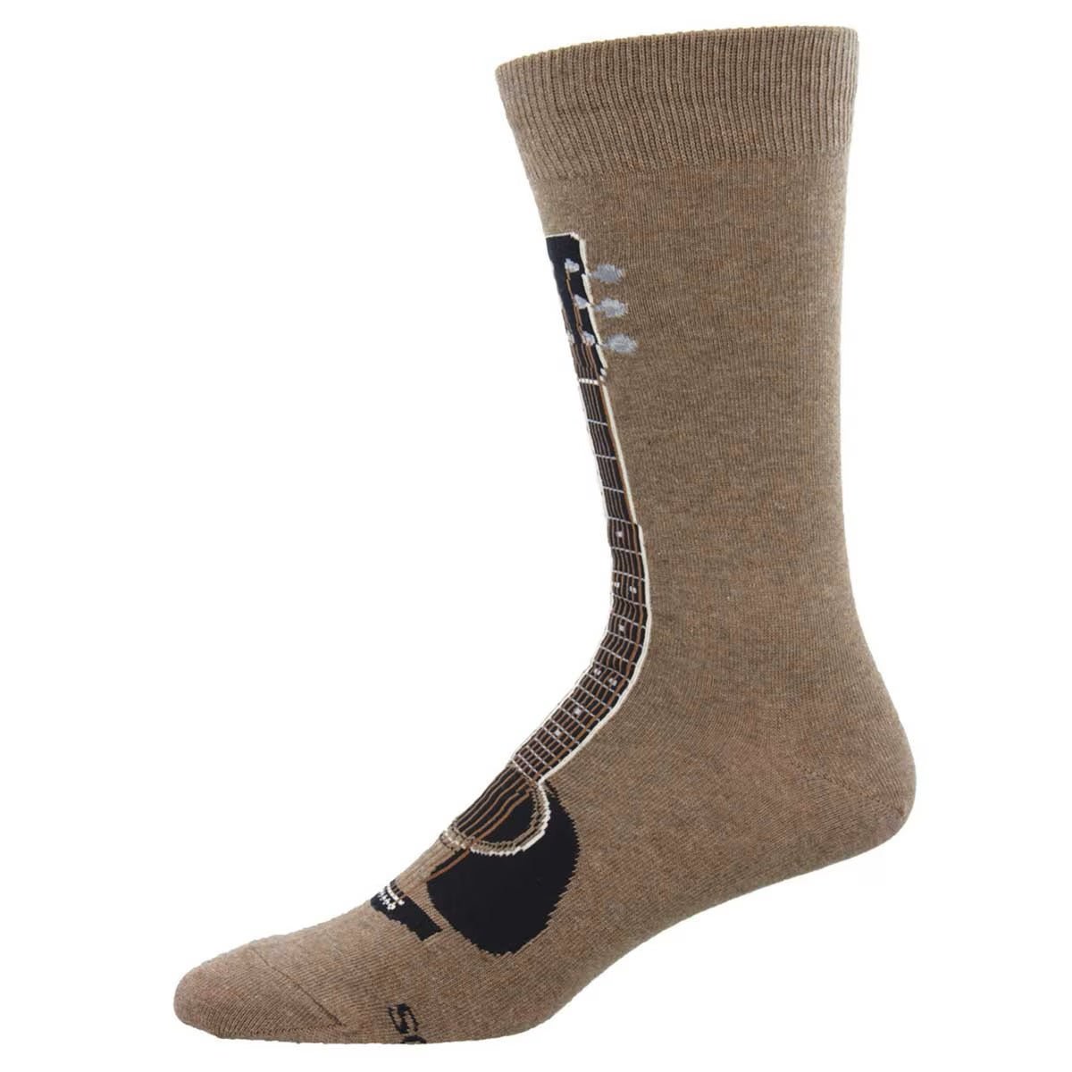 Six String Guitar Crew Socks from the Sock Panda (Adult Large)
