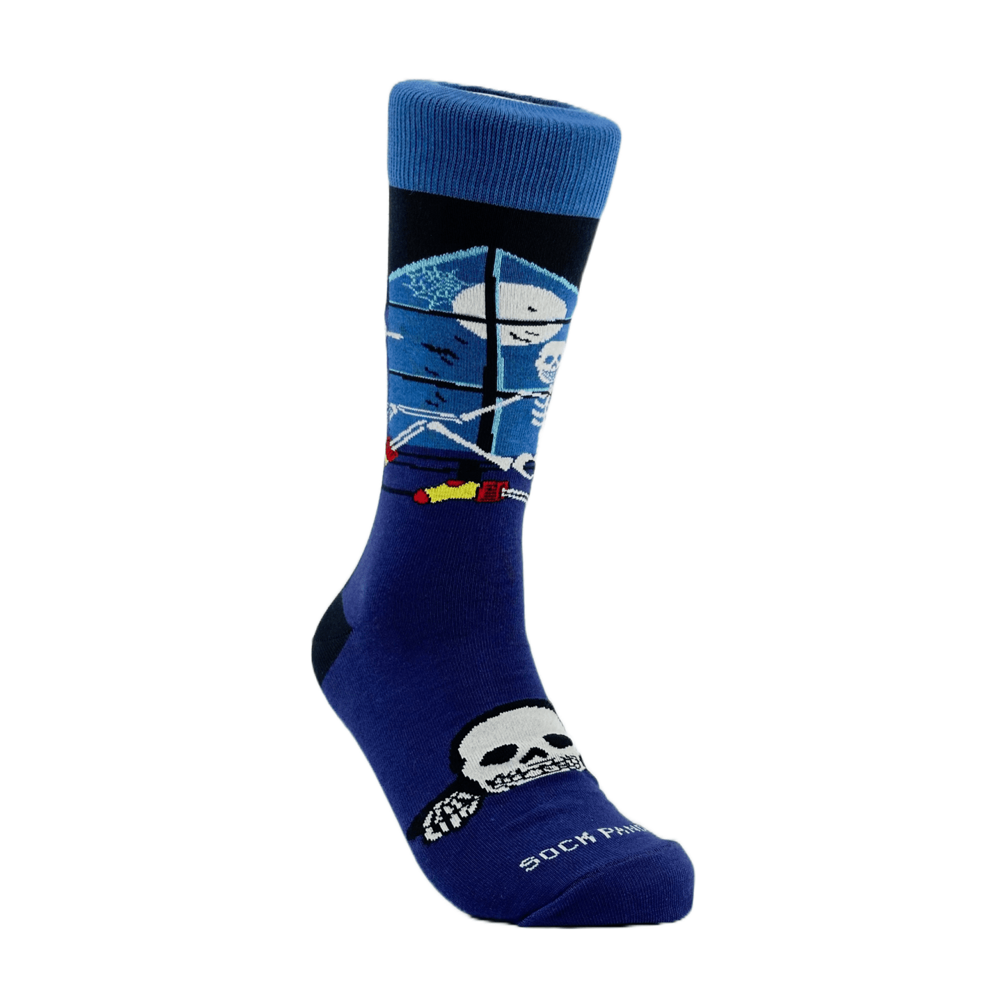 Skeleton by the Window Socks from the Sock Panda (Adult Large - Men's Shoe Sizes 8 - 12)