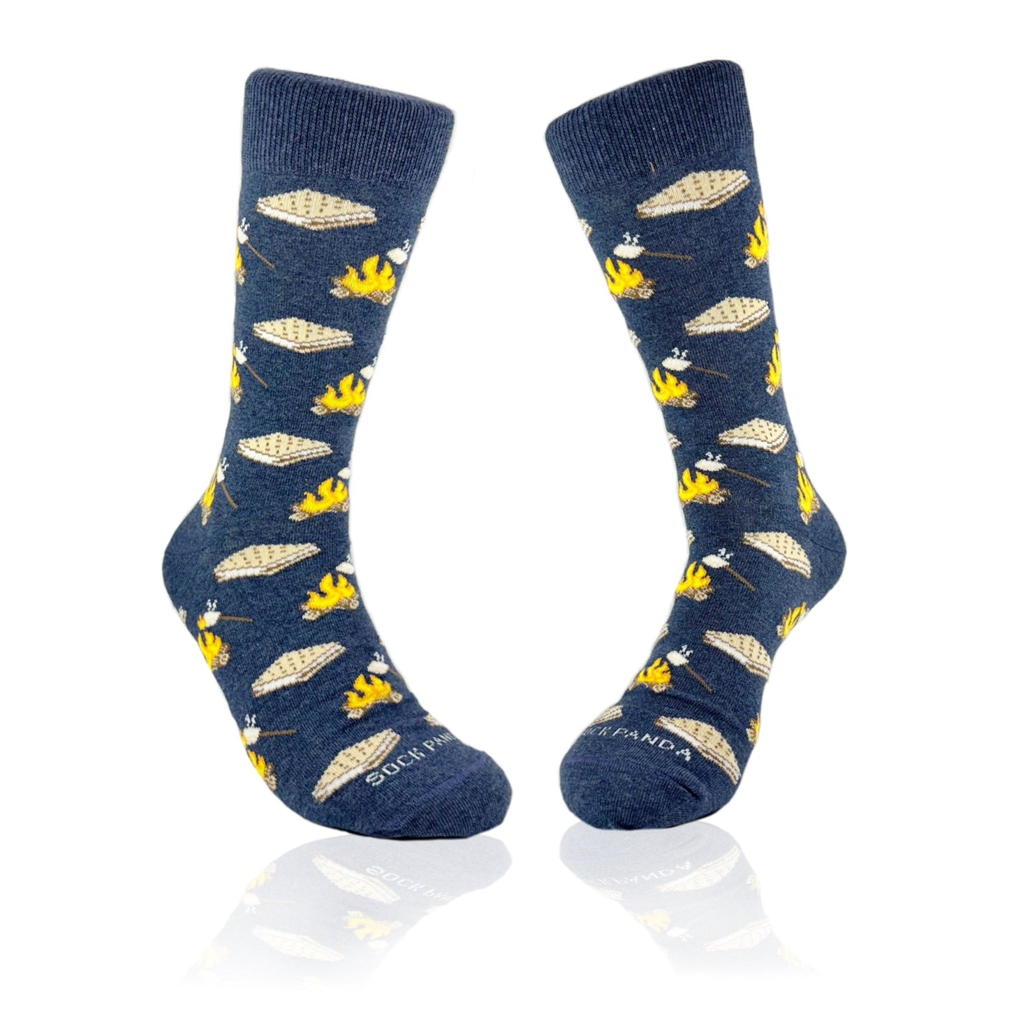 Smores Socks from the Sock Panda (Adult Large - Men's Shoe Sizes 8 - 12)