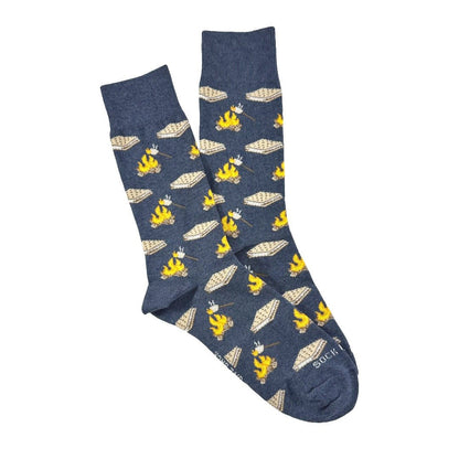 Smores Socks from the Sock Panda (Adult Large - Men's Shoe Sizes 8 - 12)