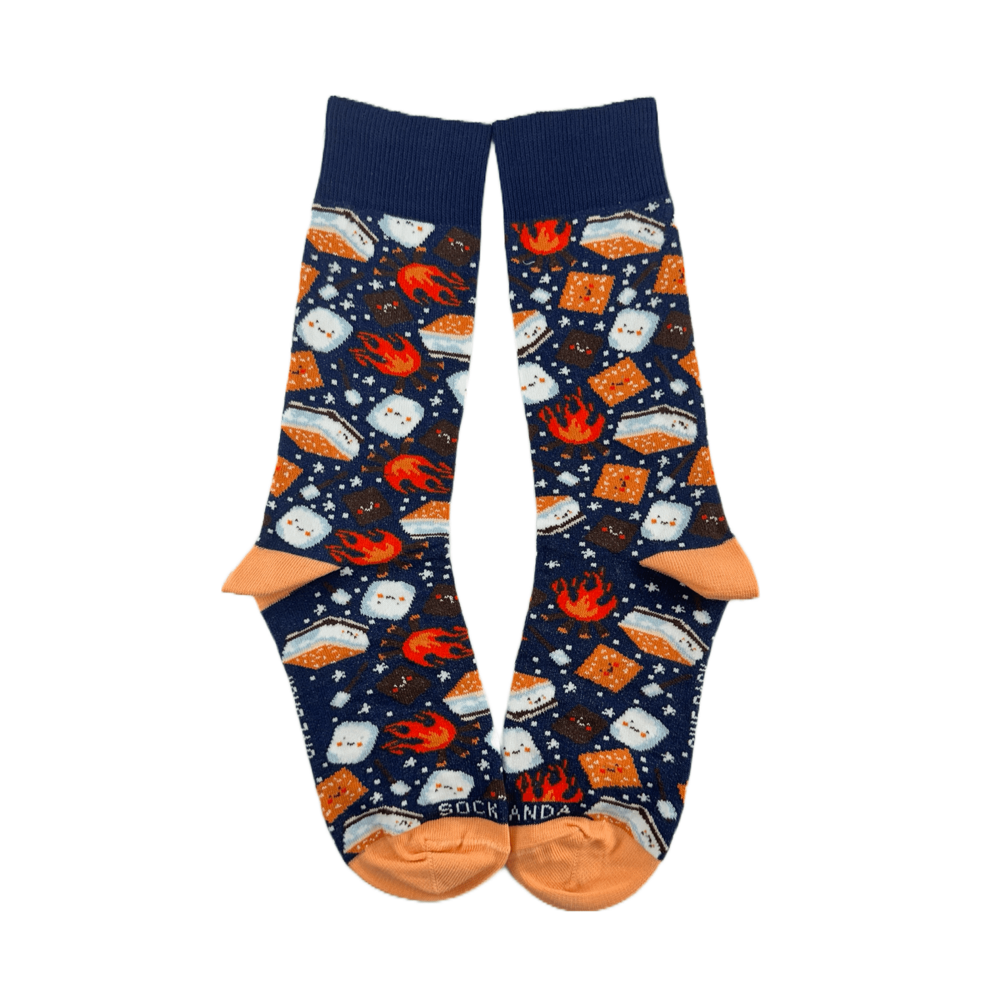 Smores Socks from the Sock Panda (Adult Small - Shoe Sizes 2 - 5)