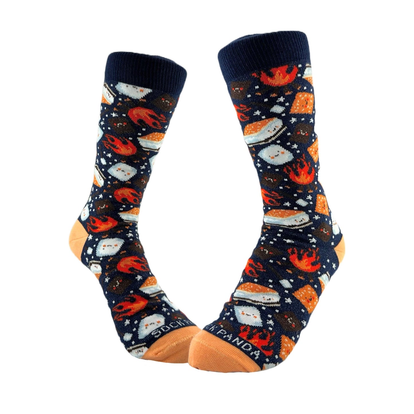 Smores Socks from the Sock Panda (Adult Small - Shoe Sizes 2 - 5)