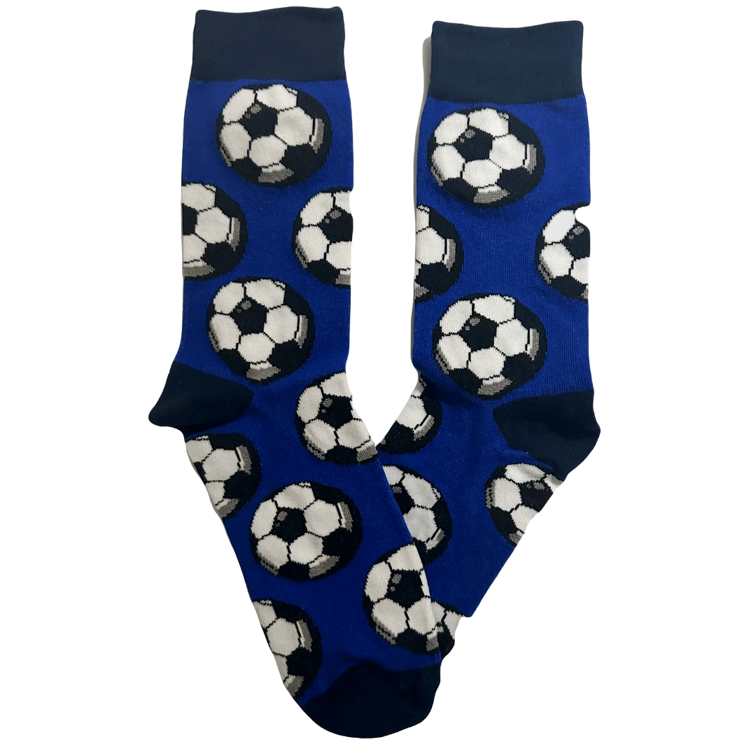 Soccer Ball Socks from the Sock Panda (Adult Large - Men's Shoe Sizes 8 - 12)
