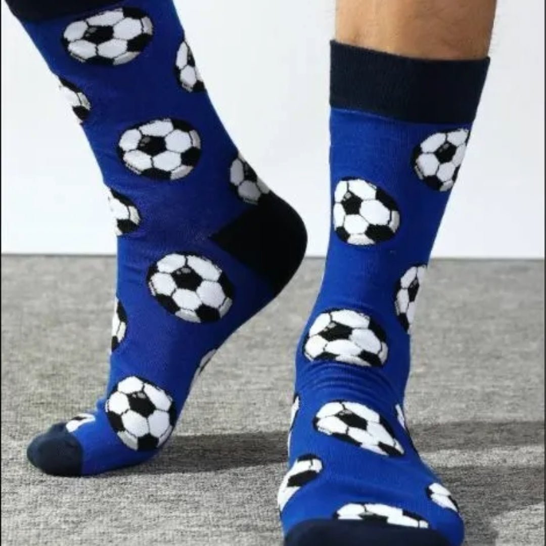 Soccer Ball Socks from the Sock Panda (Adult Large - Men's Shoe Sizes 8 - 12)
