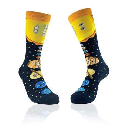 Solar System Planets Socks from the Sock Panda (Adult Large)
