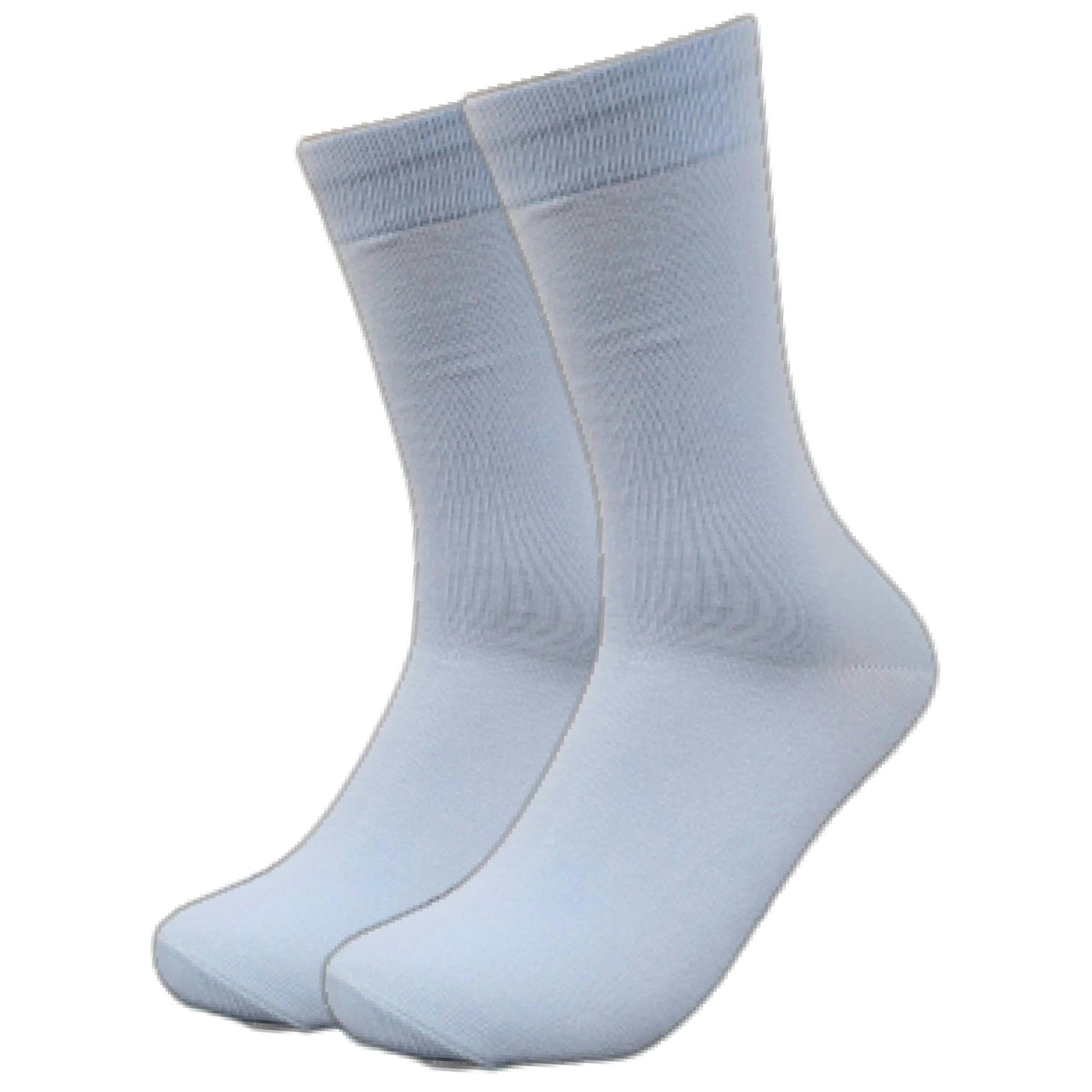 Solid Color Crew Cotton Dress Socks - Sky Blue Sock Panda Solid Color Crew Cotton Dress Socks - Sky Blue Sock Panda