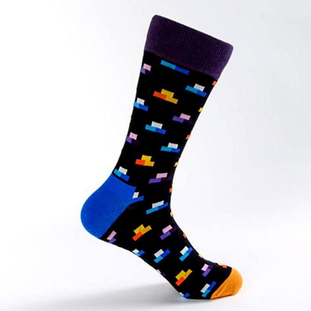 Stacked Striped Socks from the Sock Panda (Adult Large) StackStripeLg