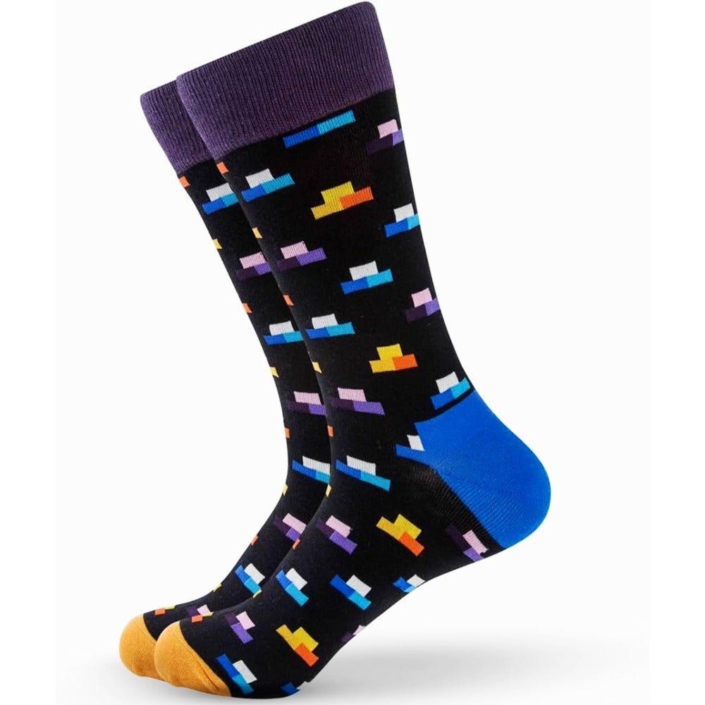 Stacked Striped Socks from the Sock Panda (Adult Large) StackStripeLg