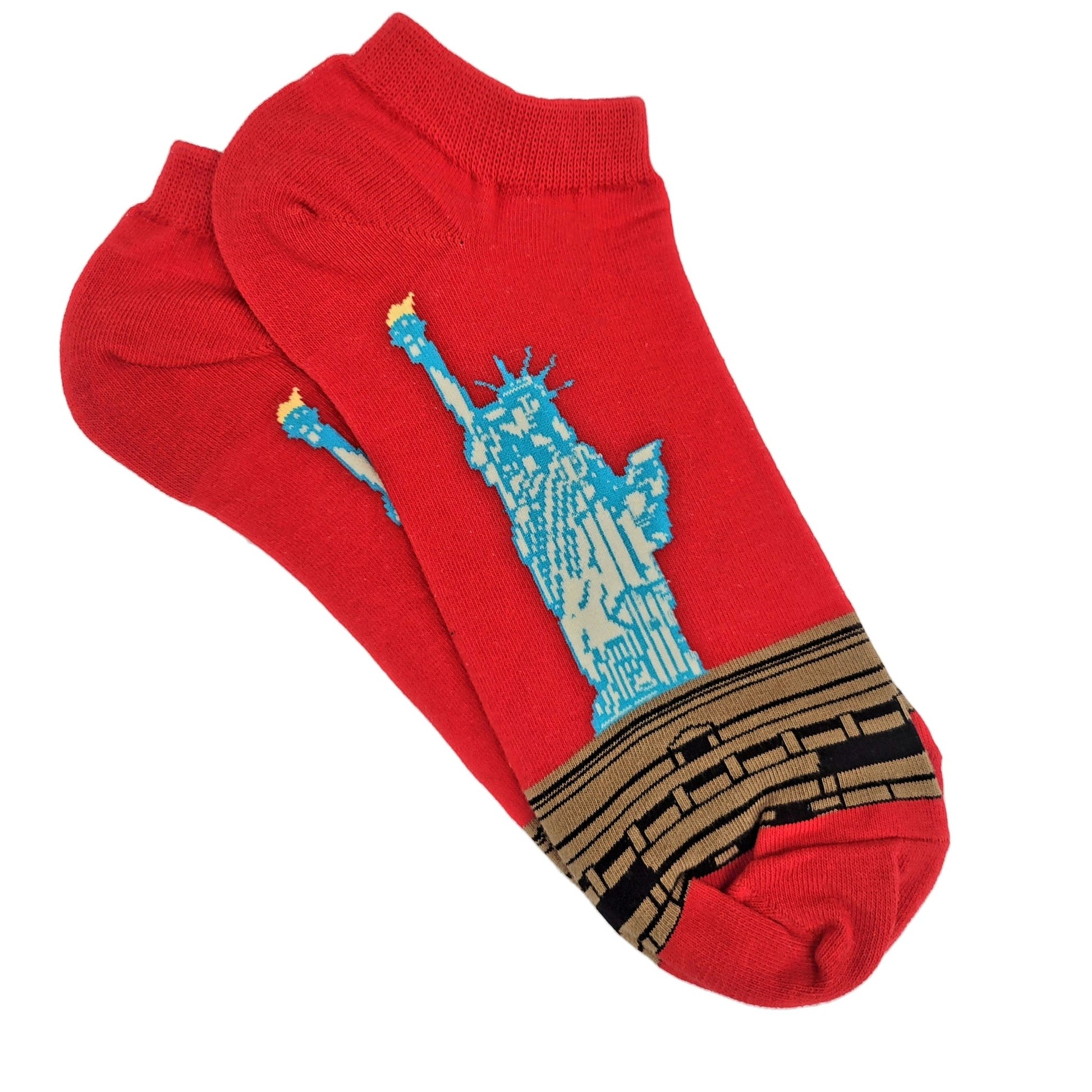 Statue of Liberty Ankle Socks (Adult Large, Men's Shoe Sizes 8 - 12)