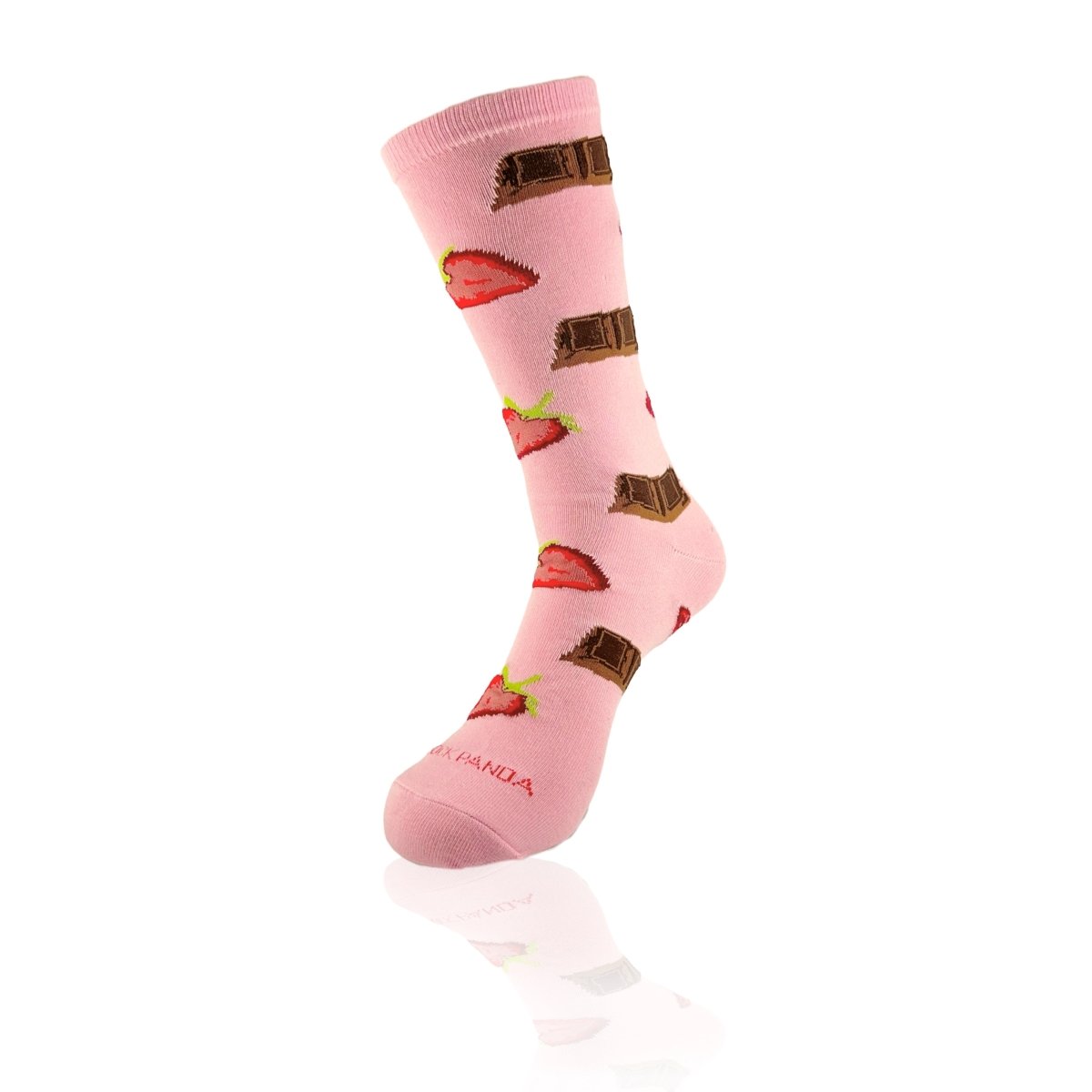 Strawberries and Chocolate Socks from the Sock Panda (Adult Medium) StrawChocMd