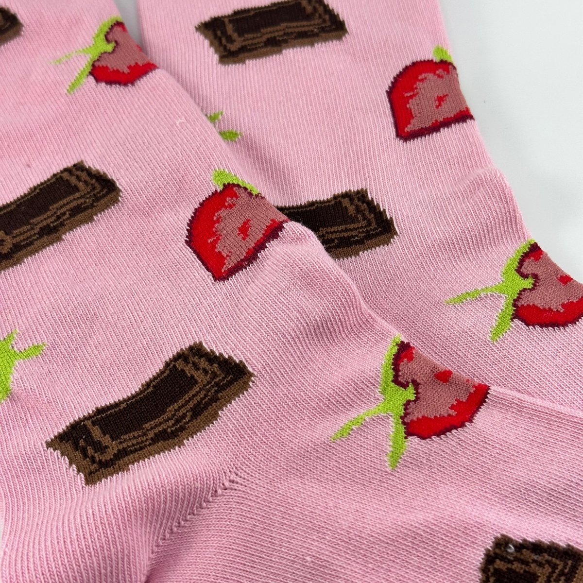 Strawberries and Chocolate Socks from the Sock Panda (Adult Medium) StrawChocMd
