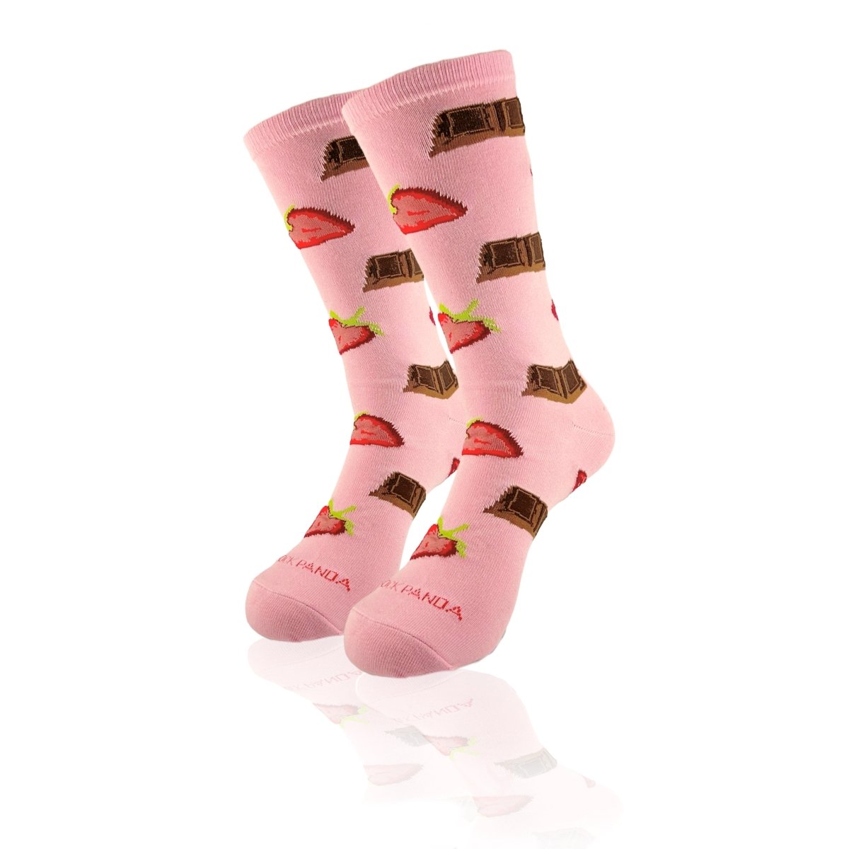 Strawberries and Chocolate Socks from the Sock Panda (Adult Medium) StrawChocMd