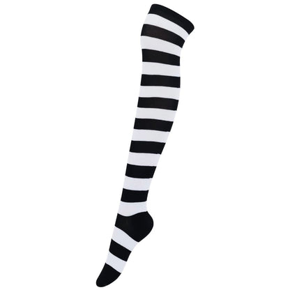Striped Patterned Socks (Thigh High)