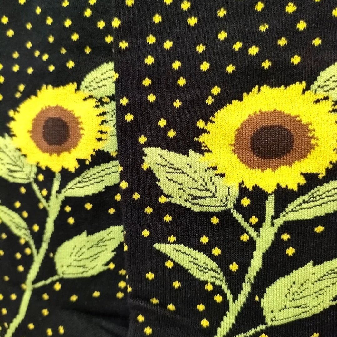 Sunflower Socks from the Sock Panda (Adult Large - Men's Shoe Sizes 8 - 12)