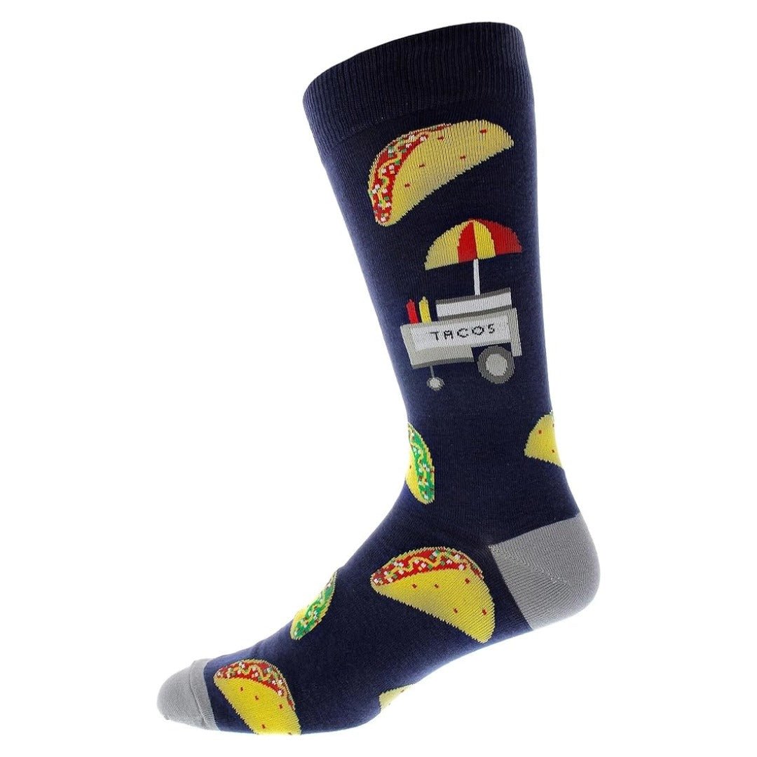 Taco Stand Socks (Adult Large - Men's Shoe Sizes 8 - 12)