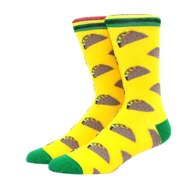 Taco Tuesday Socks from the Sock Panda (Adult Large - Men's Shoe Sizes 8 - 12)