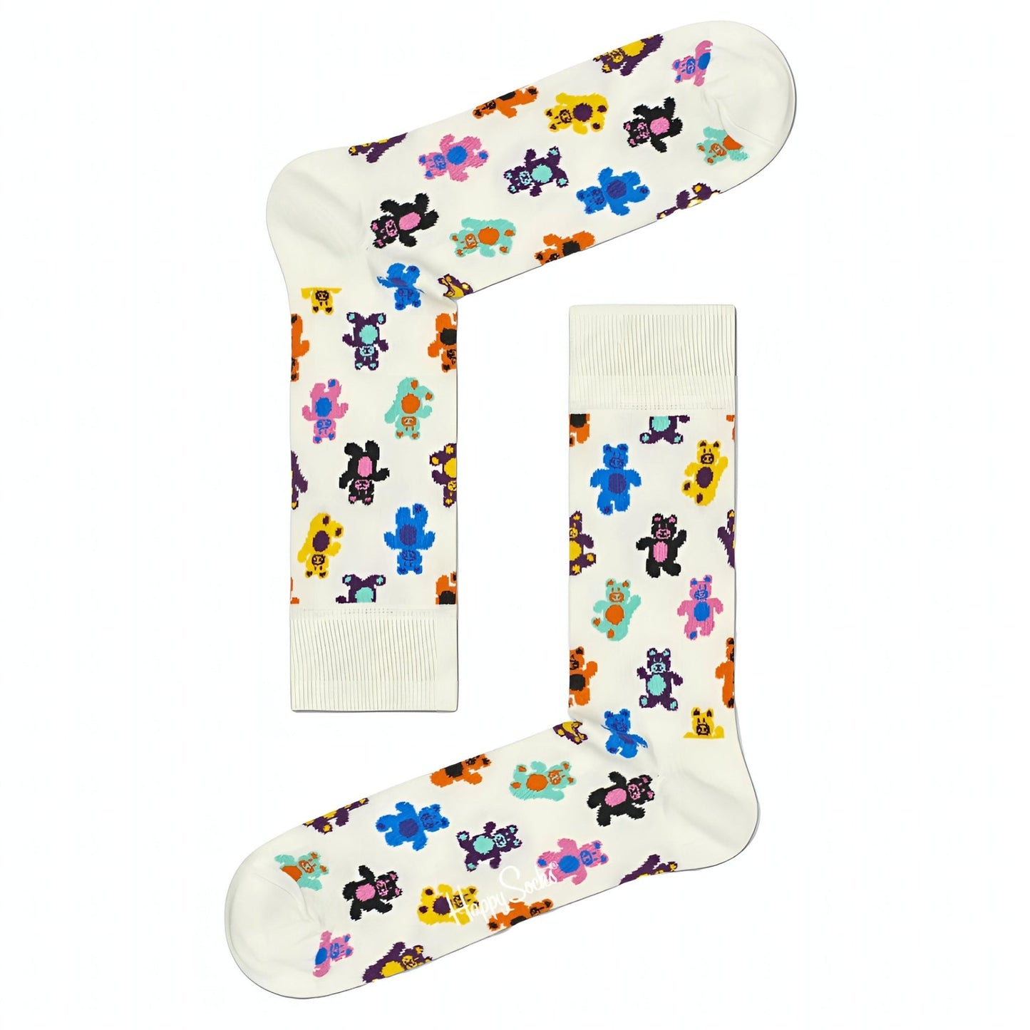 Teddy Bear Socks from the Sock Panda (Adult Large - Men's Shoe Sizes 8 - 12)