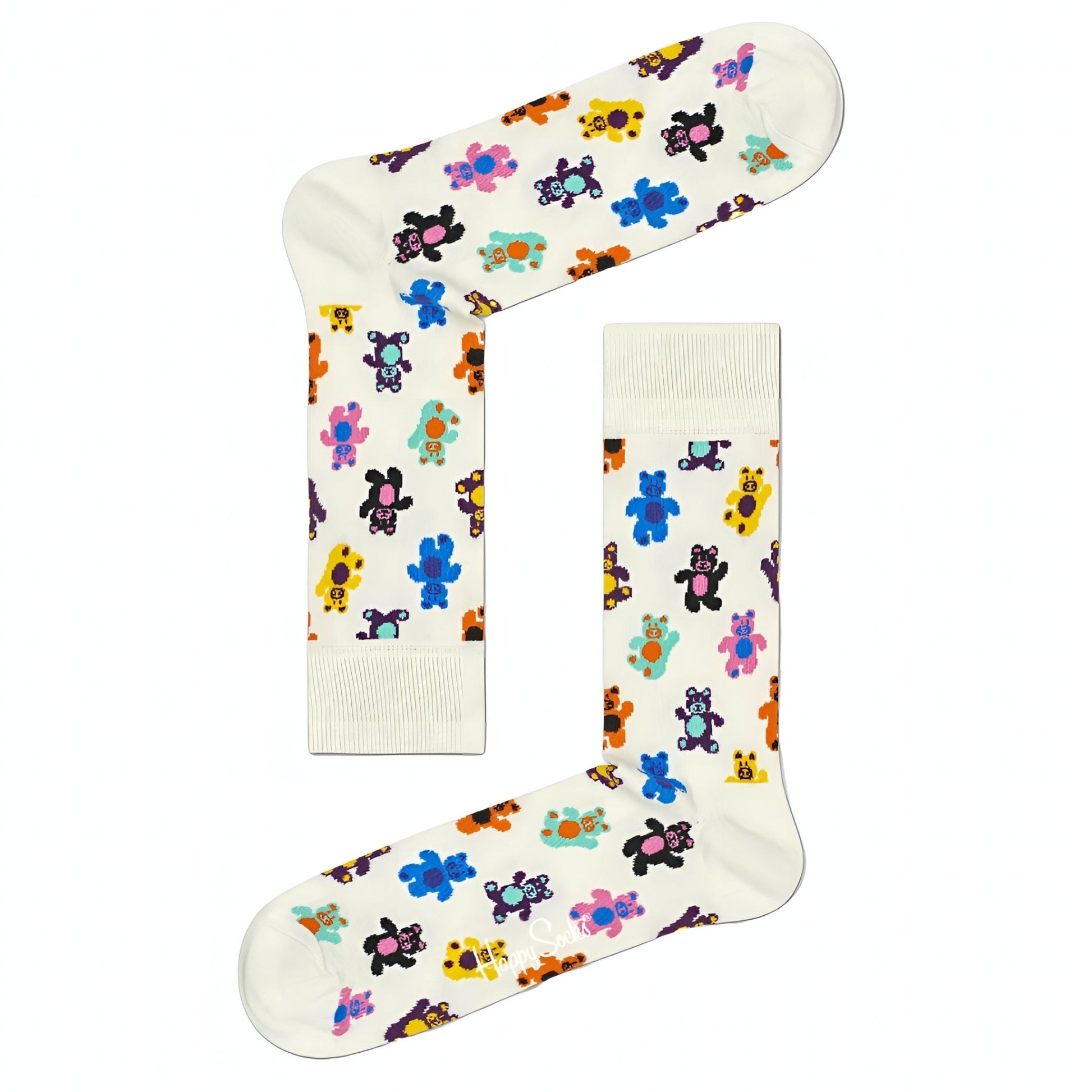 Teddy Bear Socks from the Sock Panda (Adult Large - Men's Shoe Sizes 8 - 12)