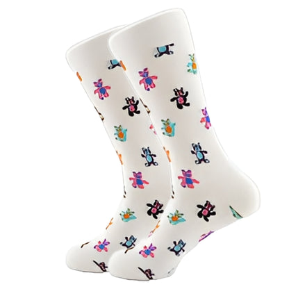 Teddy Bear Socks from the Sock Panda (Adult Large - Men's Shoe Sizes 8 - 12)