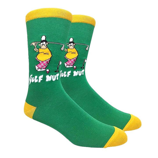 The Golf Nut Socks (Adult Large - Men's Shoe Sizes 8 - 12)