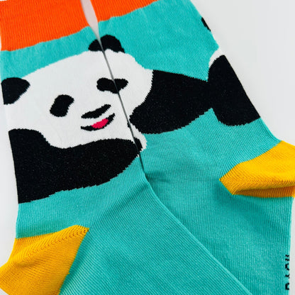 The Great Panda Socks from the Sock Panda (Adult Small) - Teal