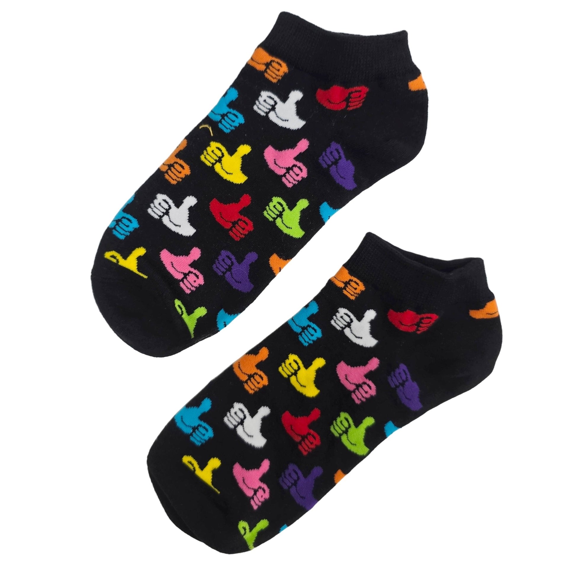 Thumbs Up Ankle Socks (Adult Medium - Women's Shoe Sizes 5 - 10)