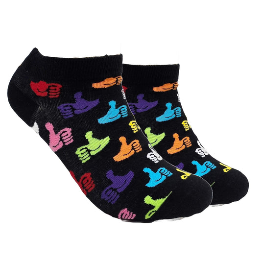 Thumbs Up Ankle Socks (Adult Medium - Women's Shoe Sizes 5 - 10)