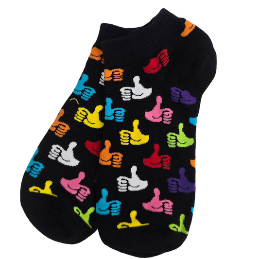 Thumbs Up Ankle Socks (Adult Medium - Women's Shoe Sizes 5 - 10)