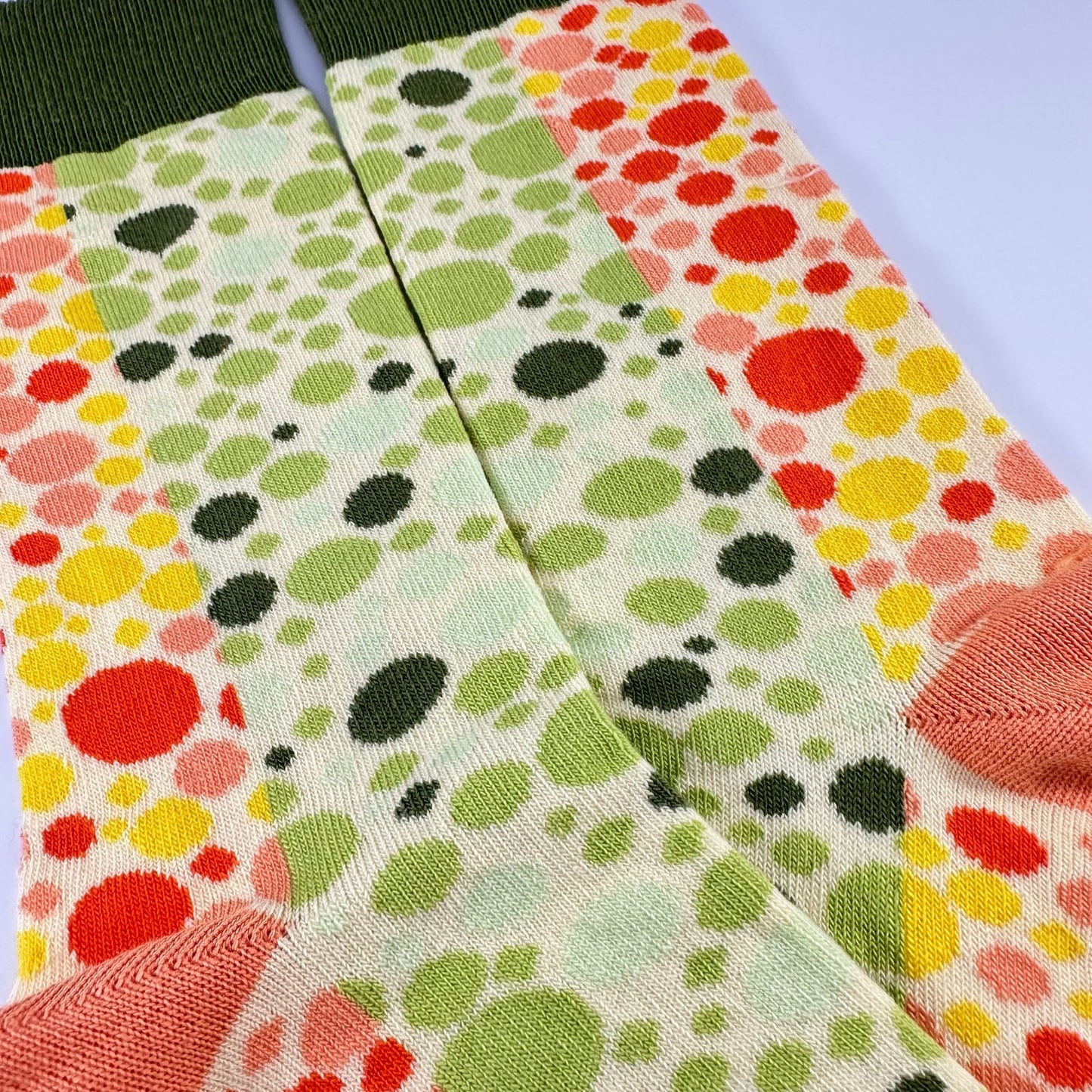 Two Tone Polka Dots Socks from the Sock Panda (Adult Small)