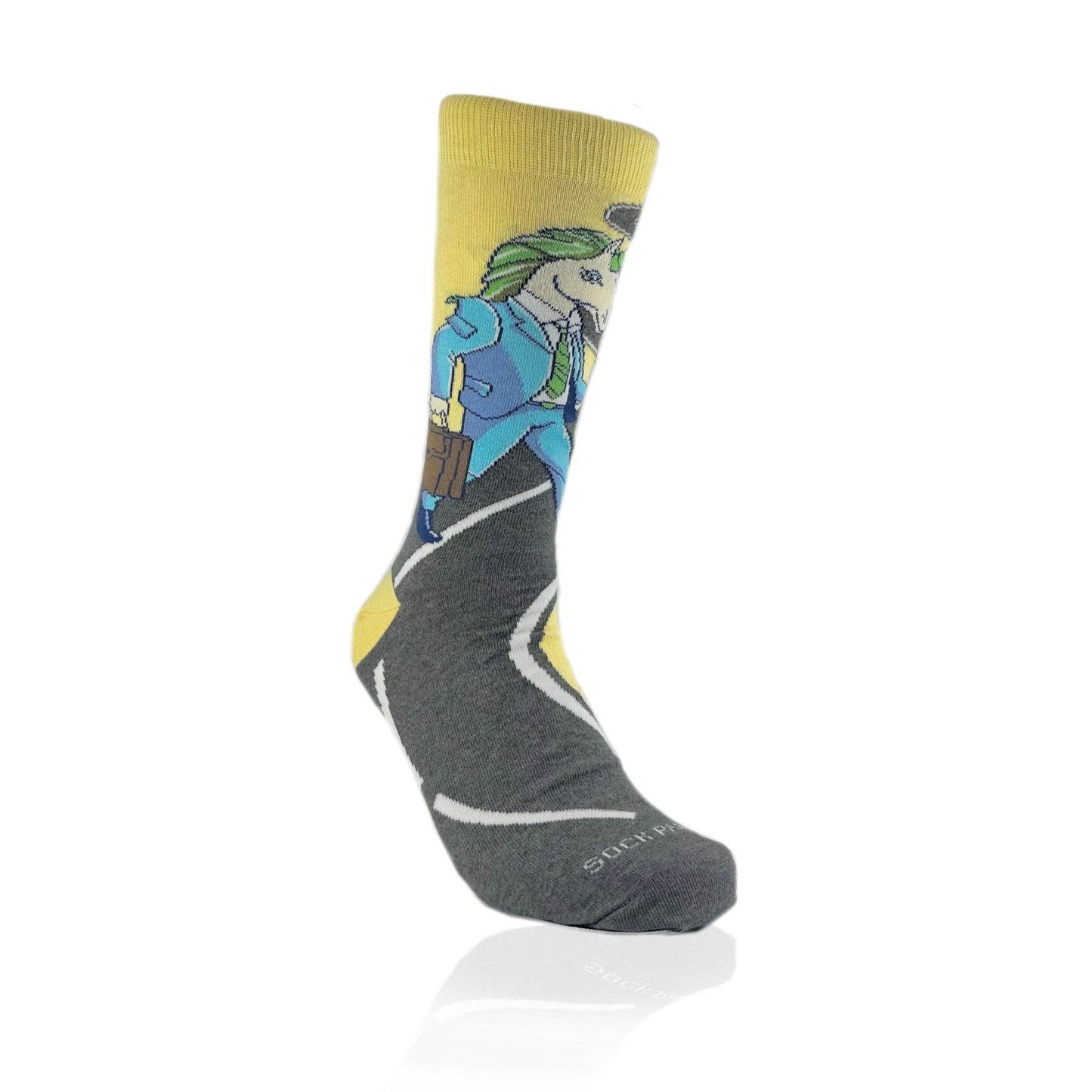 Unicorn Man Socks from the Sock Panda (Adult Large)