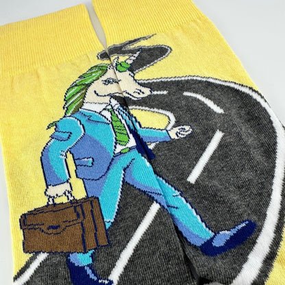 Unicorn Man Socks from the Sock Panda (Adult Large)