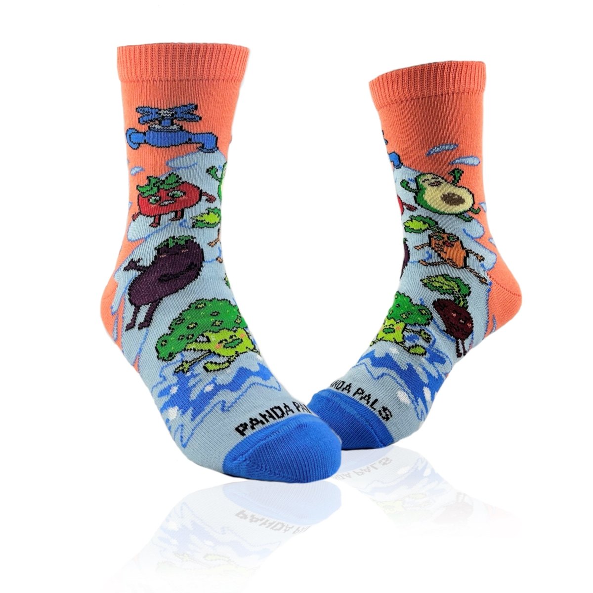 Vegetable Water Splash Socks from the Sock Panda (Ages 3 - 7) VegieSpashPalSm
