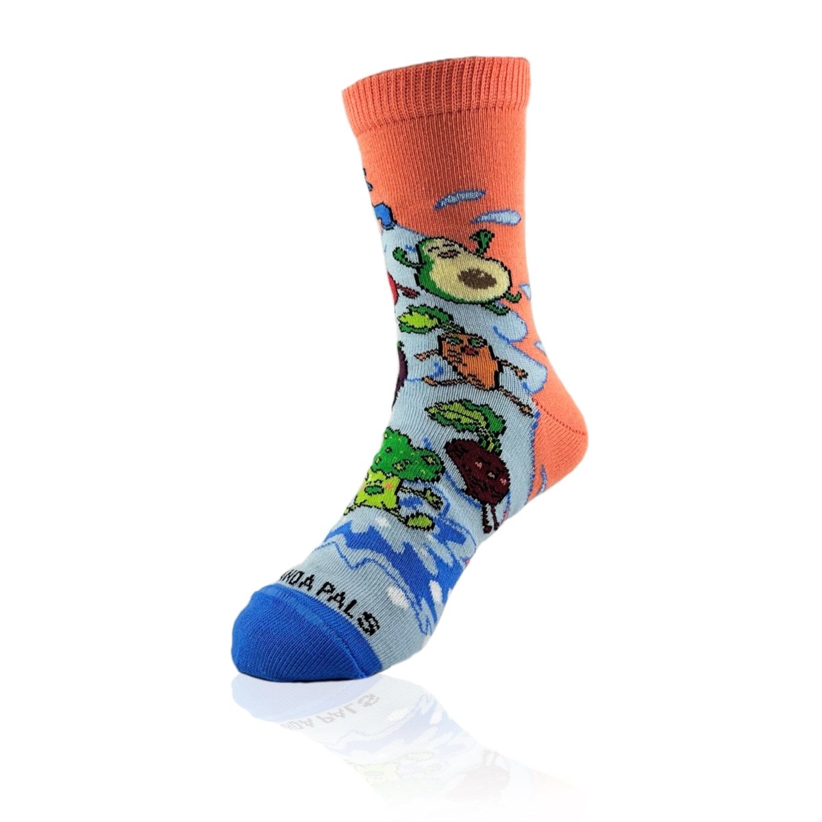 Vegetable Water Splash Socks from the Sock Panda (Ages 3 - 7) VegieSpashPalSm
