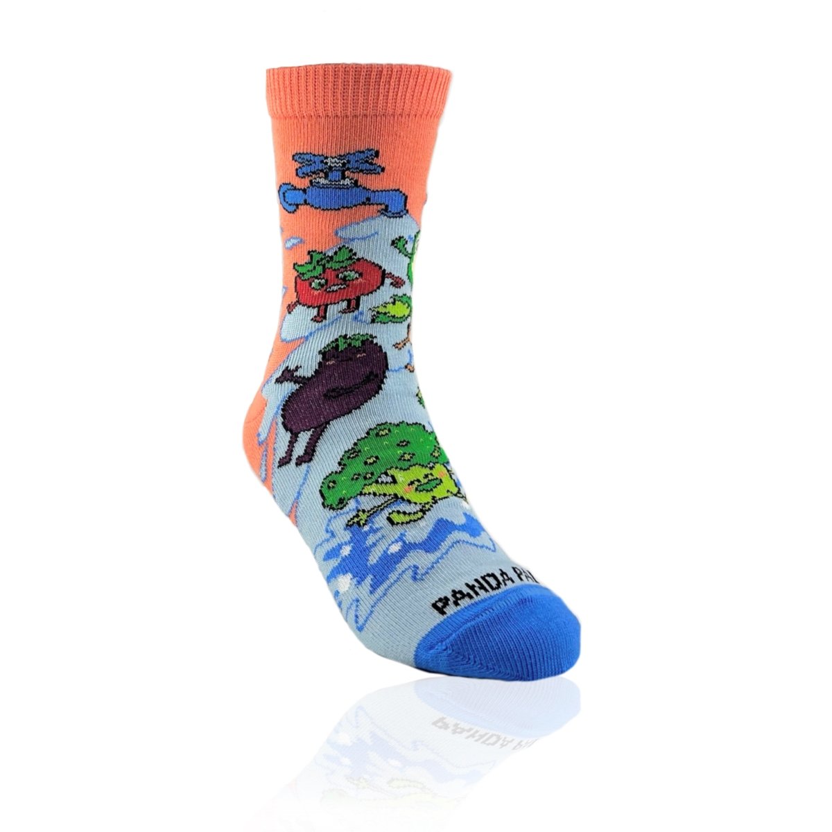 Vegetable Water Splash Socks from the Sock Panda (Ages 3 - 7) VegieSpashPalSm