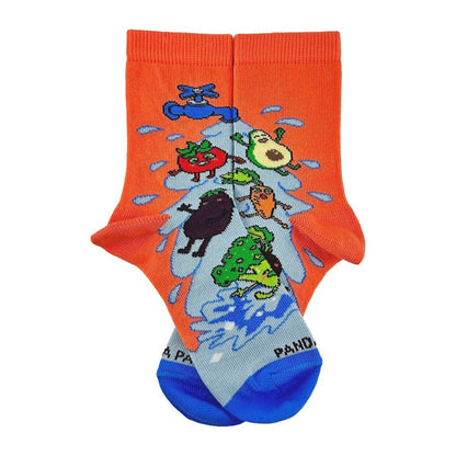 Vegetable Water Splash Socks from the Sock Panda (Ages 3 - 7) VegieSpashPalSm
