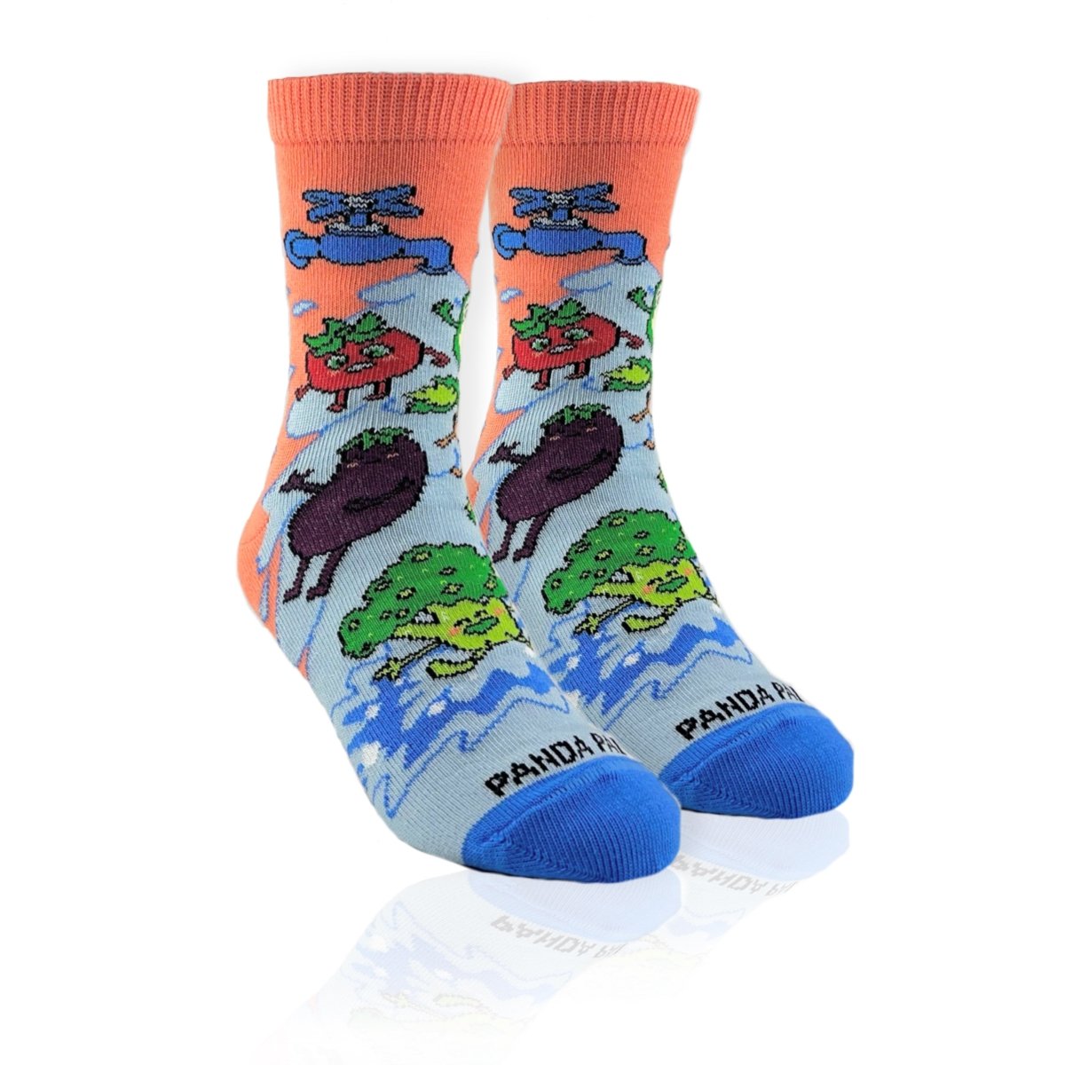Vegetable Water Splash Socks from the Sock Panda (Ages 3 - 7) VegieSpashPalSm