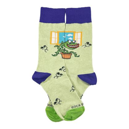Venus Flytrap Socks from the Sock Panda (Adult Small - Shoe Sizes 2 - 5)